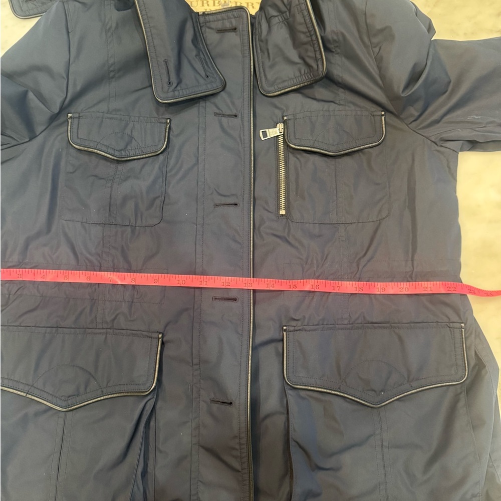 BURBERRY Brit Ladies Trench Coat size 14 navy blue - Picture 13 of 14